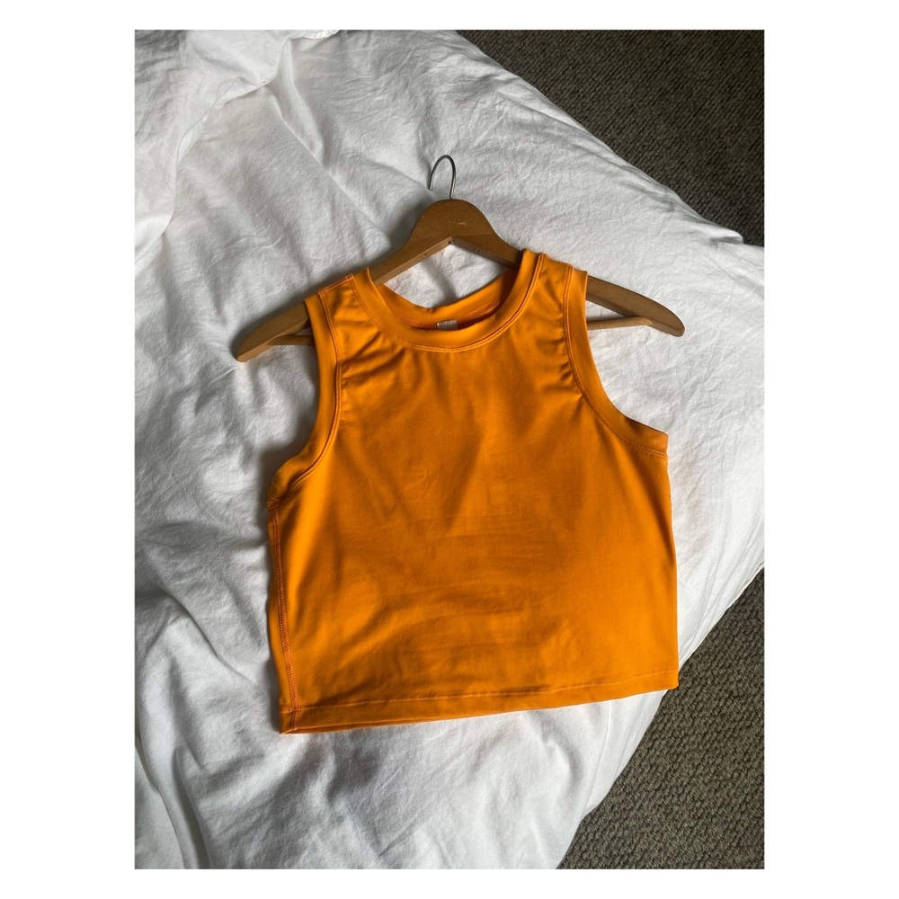 Paragon Fitwear || Columbia Crop Compression Top - Orange